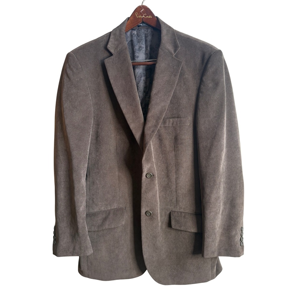 Cordovan & Grey Ltd Brown Corduroy Blazer Hand Tailored Sport Coat Mens